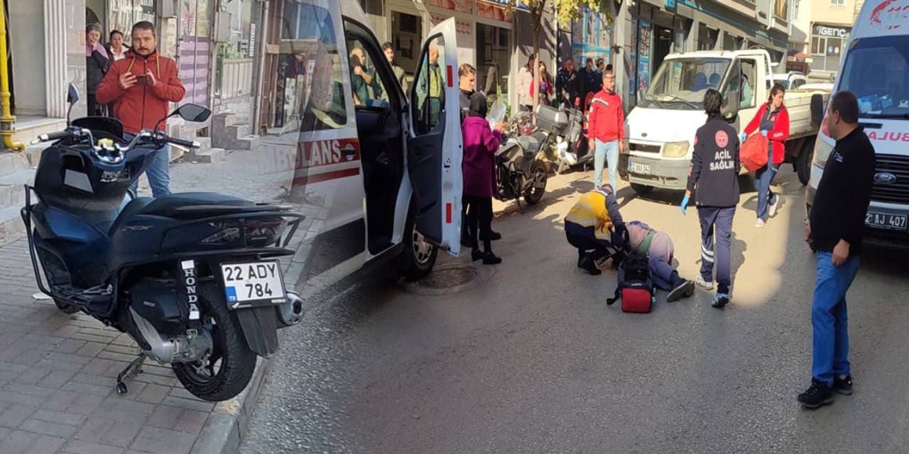 14 yaşındaki çocuk motosikletle yayaya çarptı. Hayati tehlikesi sürüyor